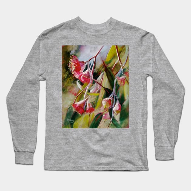 'Silver Princess Eucalypt' Long Sleeve T-Shirt by Lyndarob